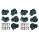 HIKS Plastic Climbing Stones Holds & Grips, Ideal For Climbing Frames , Tree Houses And Kids Climbing Walls (Pack of 10 Grips)