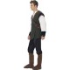 Smiffy's Men's Robin Hood Costume, Pants, Shirt, Belt, Arrow Holder & Boot Covers, Size