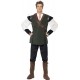 Smiffy's Men's Robin Hood Costume, Pants, Shirt, Belt, Arrow Holder & Boot Covers, Size