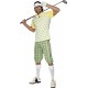 Smiffy's Adult Men's Gone Golfing Costume, Visor, Shorts, Top, Bow Tie and Glove, Icons and Idols, Serious Fun, Size M, 33421