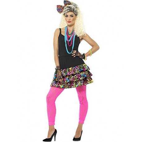 Smiffy's 41567SM 80's Party Girl Kit (Small/Medium)
