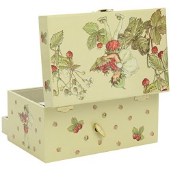 Trousselier Strawberry Flower Fairies Musical Jewellery Box