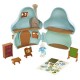 Smurfs Mushroom House Playset with Brainy