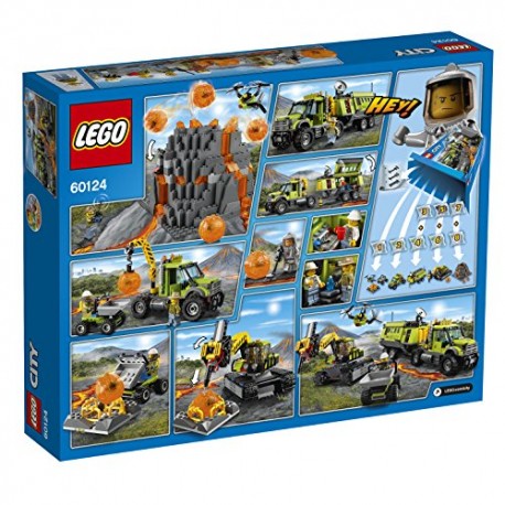 LEGO 60124 City Volcano Exploration Base Building Toy