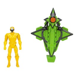 Power Rangers 43572 Ninja Steel Mega Morph Cycle with Yellow Ranger