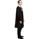 Fever Adult men's Gothic Vamp Costume, Coat, Mock Waistcoat and Cravat, Halloween, Size M, 21323