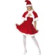Smiffy's Women's Miss Santa Costume, Dress, Cape & Hat, Santa, Size