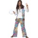 Smiffy's Men's Groovy Hippie Costume, Top, Pants and Headband, Size