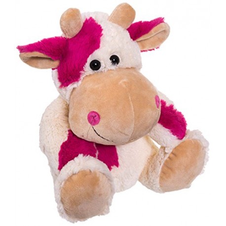 Bieco 04013212&nbsp;Milly Cow Plush Toy, 30&nbsp;cm, Pink/White