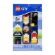 LEGO City Fireman Kids Buildable Watch with Link Bracelet and Minifigure | red/yellow | plastic | 28mm case diameter| analogue q