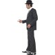 Smiffy's Adult Men's Vintage Gangster Boss Costume, Jacket, Tie, Waistcoat Mock Shirt and Trousers, 20's Razzle Dazzle, Serious 