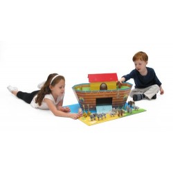 Krooom Cardboard Noah's Ark with Animals Playset