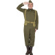 Smiffy's Adult Men's WW2 Home Guard Private Costume, trousers Ankle Covers, Jacket, Hat and Harness Belt, Wartime 40's, Serious 
