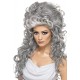Smiffy's Women's Long and Curly Grey Beehive Wig, One Size, Medeia Witch Beehive Wig, 5020570356845