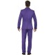 Smiffy's Adult Men's Purple Suit, Stand Out Suits, Jacket, trousers and Tie, Stand out Suits, Serious Fun, Size L, 43527