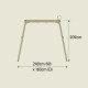 Wooden Swing Frame (Forest Double)
