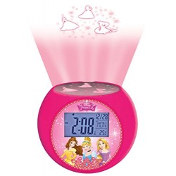 Lexibook RL975DP Disney Princess Radio Alarm Projector Clock