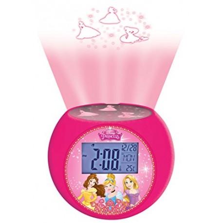 Lexibook RL975DP Disney Princess Radio Alarm Projector Clock