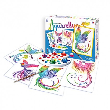 Sentosphère 3900060 Aquarellum Junior Birds Of Paradise Painting Set