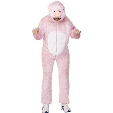 Smiffy's Pig Costume with Hood (Adult) Medium