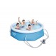 Bestway Fast Set 8' x 26 /2.44M x 66cm Pool Set Swimming Pool, 2300 Liters, Blue, 244x244x66 cm