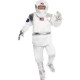 Smiffy's Adult Men's Spaceman Costume, Top, trousers, Helmet, Gloves and Shoe Covers, Icons and Idols, Serious Fun, Size M, 2110