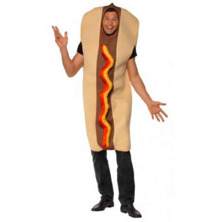 Smiffy's Men's Giant Hot Dog Costume, Tunic, Size
