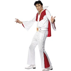 Smiffy's Men's Elvis Costume, Shirt, Trousers, Cape & Belt, Size
