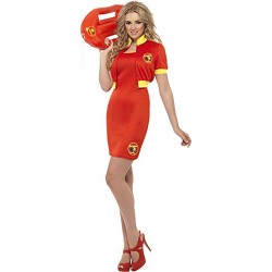 Smiffy's Women's Baywatch Beach Lifeguard Costume, Dress & Jacket, Baywatch, Size