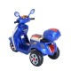 HOMCOM Kids Electric Ride On Toy Car Kids Motorbike Children Tricycle w/ 6V Chargeable Battery Headlight and Music (Blue)