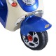 HOMCOM Kids Electric Ride On Toy Car Kids Motorbike Children Tricycle w/ 6V Chargeable Battery Headlight and Music (Blue)