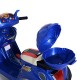 HOMCOM Kids Electric Ride On Toy Car Kids Motorbike Children Tricycle w/ 6V Chargeable Battery Headlight and Music (Blue)