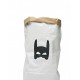 Tellkiddo Storage Bag Superhero, Paper, Black/White, 55 x 22 x 80 cm