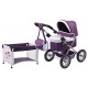 Bayer Dolls Trendy Piccolina Set with Travel Bed Pram