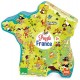 Vilac Vilac2726 50 X 55 cm Map of France Cardboard Puzzle by Olivier (300