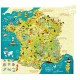 Vilac Vilac2726 50 X 55 cm Map of France Cardboard Puzzle by Olivier (300