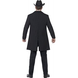 Smiffy's Adult Men's Sheriff Costume, Jacket, Mock Shirt, Waistcoat, Neck Tie and Hat, Western, Serious Fun, Size