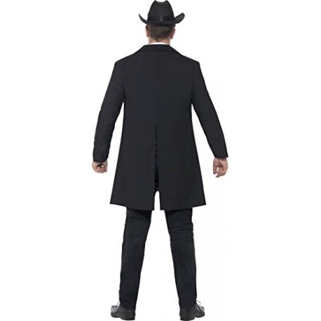 Smiffy's Adult Men's Sheriff Costume, Jacket, Mock Shirt, Waistcoat, Neck Tie and Hat, Western, Serious Fun, Size
