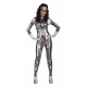 Bristol Novelty AC286 Robot Female Jumpsuit, Black, Size 10