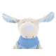 Sigikid Comforter Dog (White with Turquoise Stripes)