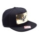 Zelda Nintendo Triforce Logo Golden Metal Plate Snapback Cap