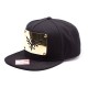 Zelda Nintendo Triforce Logo Golden Metal Plate Snapback Cap