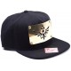 Zelda Nintendo Triforce Logo Golden Metal Plate Snapback Cap