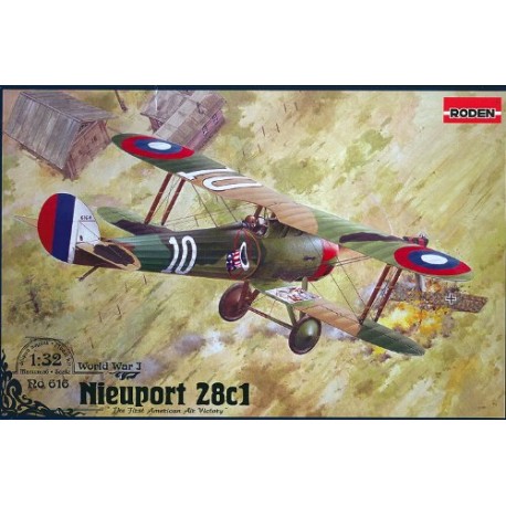Roden 616 Model Kit Nieuport 28 c.1