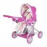 Knorr Toys Knorr61838 Combi Kyra Pink Stripes Dolls Pram and Buggy