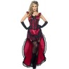 Smiffy's Adult Women's Western Authentic Brothel Babe Costume, Dress and Corset, Western, Serious Fun, Size L, 45233