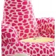 Liberty House Toys Plush Giraffe Animal Seat, Fabric, Pink