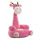 Liberty House Toys Plush Giraffe Animal Seat, Fabric, Pink