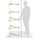 Wooden 3 Sided Climbing Frame Rope Ladder