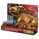 Disney Cars FCW10 Cars 3 Crazy 8 Crashers Fishtail and Lightning McQueen as Chester Whipplefilter Vehicle (Pack of 2)